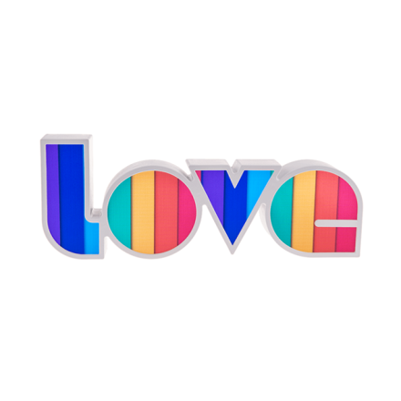 TĘCZOWY NAPIS LOVE