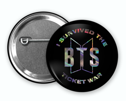 PRZYPINKA OKRĄGŁA I SURVIVED THE BTS TICKET WAR HOLO