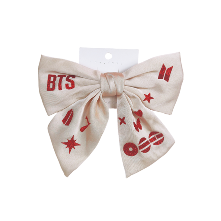 KOKARDA BTS ARIRANG BROKATOWY CZERWONY