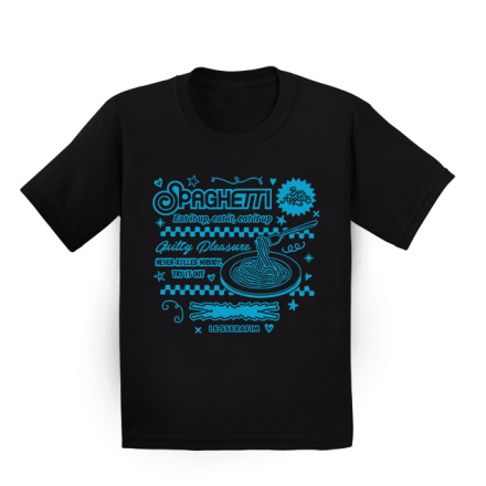 T-SHIRT LE SSERAFIM SPAGHETTI CZARNY